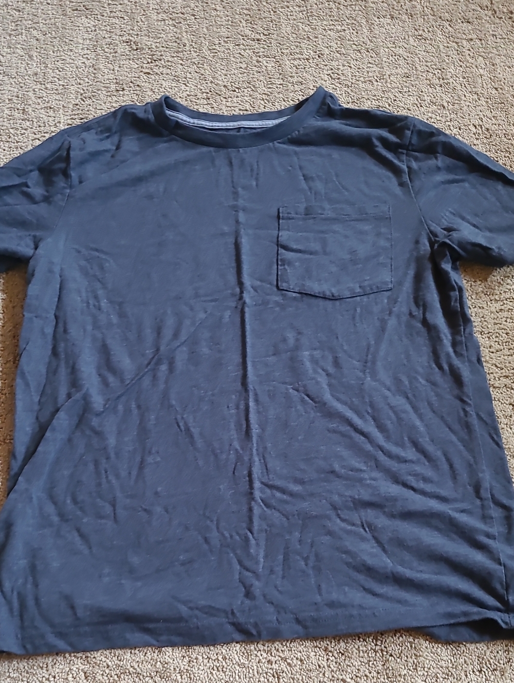 Boy's Navy Pocket T-Shirt - Classic Casual Tee XL